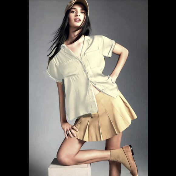 Brand New The Brenna Short-Sleeve Buttondown Shirt - Picture 4 of 4